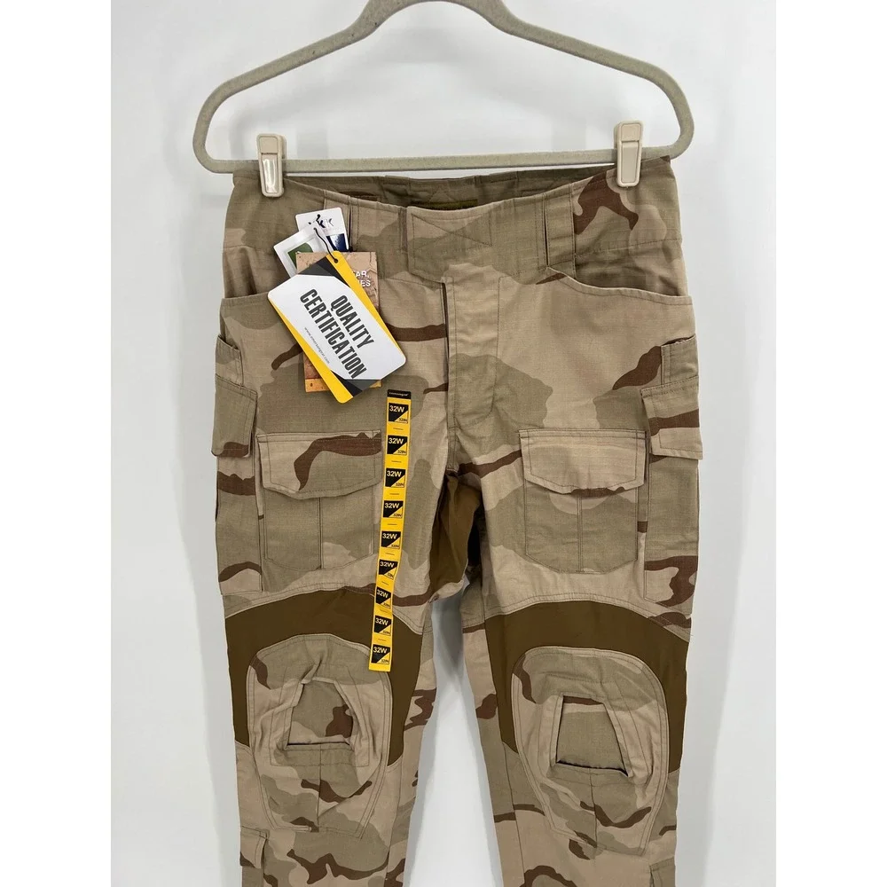 EmersonGear G3 Tactical Combat Pants NWT DCU Desert Camo 32W 32L Knee Pad